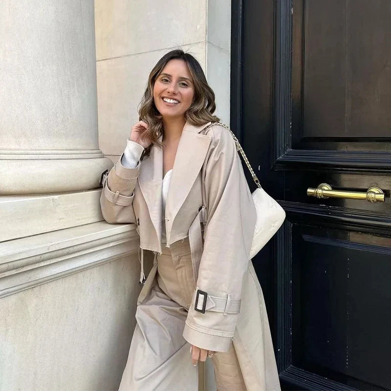 Audrey™ Kort trenchcoat