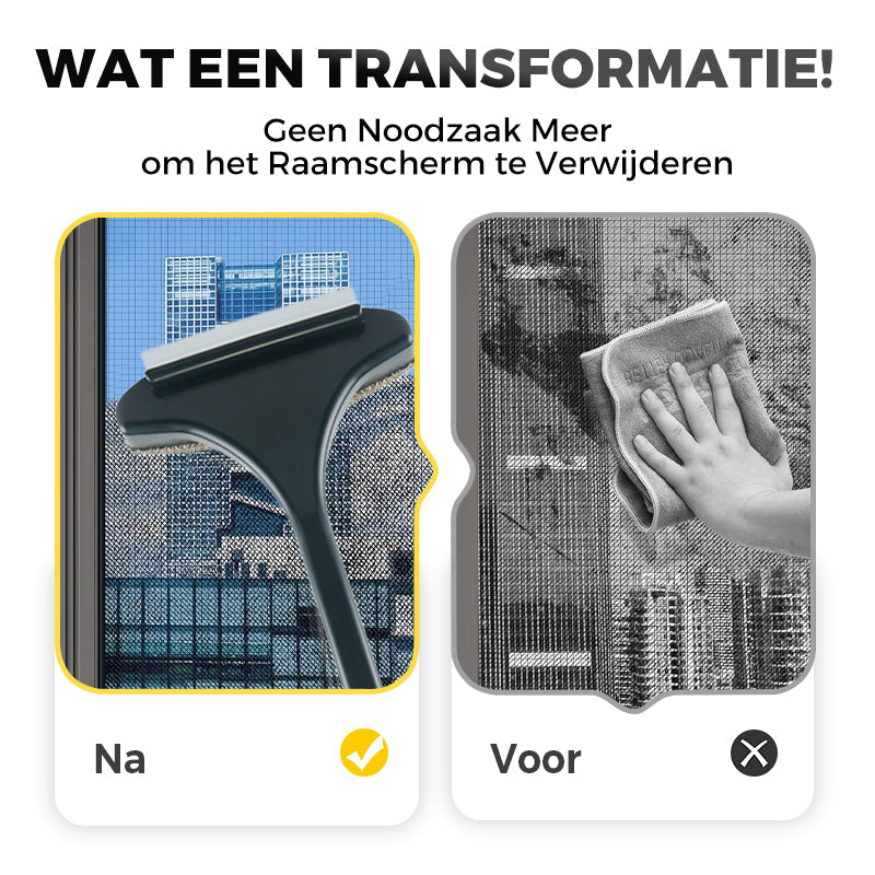 MeshMaid™ | Borstel. Veeg. Herstel. Stralend schone horren!