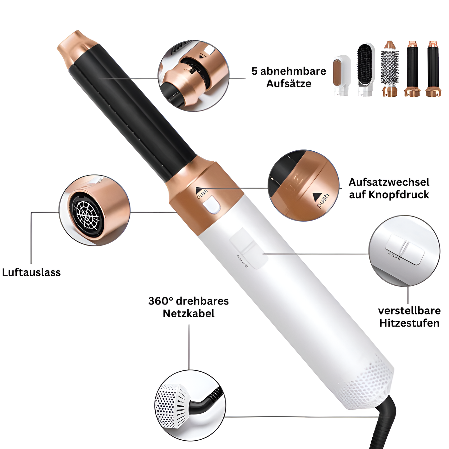 Shimzo Grow | 5 in 1 Luxe Haarstyler